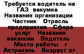 Требуется водитель на  ГАЗ ,вакумка. › Название организации ­ Частник › Отрасль предприятия ­ Сфера услуг › Название вакансии ­ Водитель › Место работы ­ г.Астрахань › Возраст от ­ 25 › Возраст до ­ 55 - Астраханская обл. Работа » Вакансии   